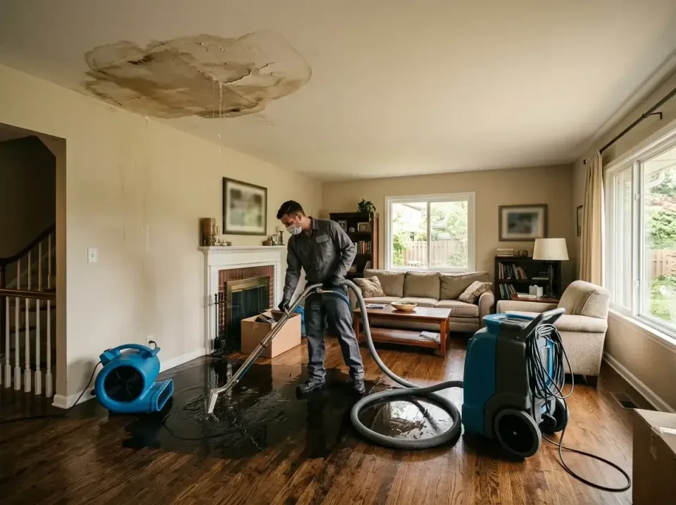 attic-pipe-burst-ceiling-drip-008 — frequently asked questions, Water Damage Restoration & Carpet Care in Plainfield, IL